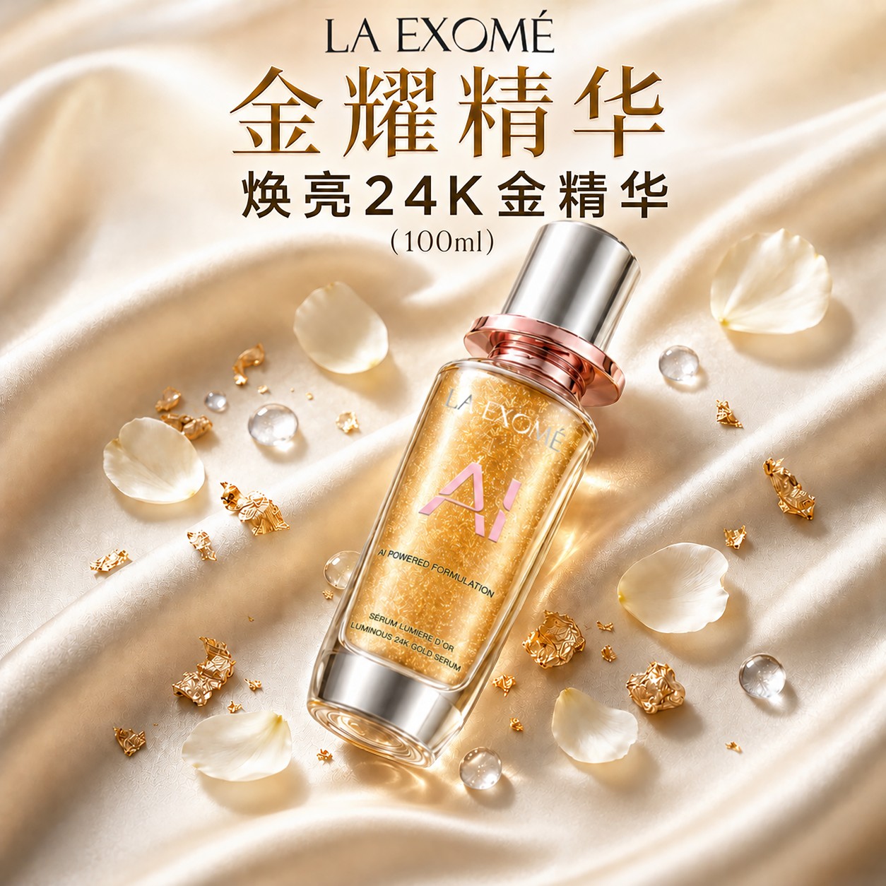 LA EXOMÉ Luminous 24K Gold Serum24K鎏金焕亮精华 100ml
